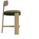 Horton 37 inch Rustic Oak / Forest Green Counter Stool